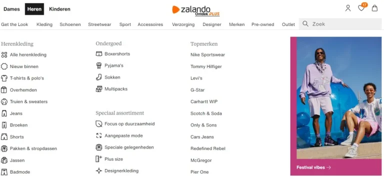 Webshop van Zalando