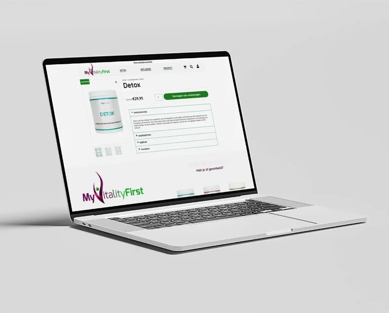 Myvitalityfirst web design